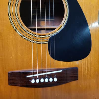 1973 Yamaha FG-160-1 Natural Dreadnought Guitar New Strings Pro Setup Original Soft Shell Case image 3