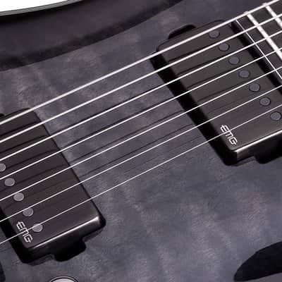 Schecter Hellraiser Hybrid C-7 Trans Black Burst image 2