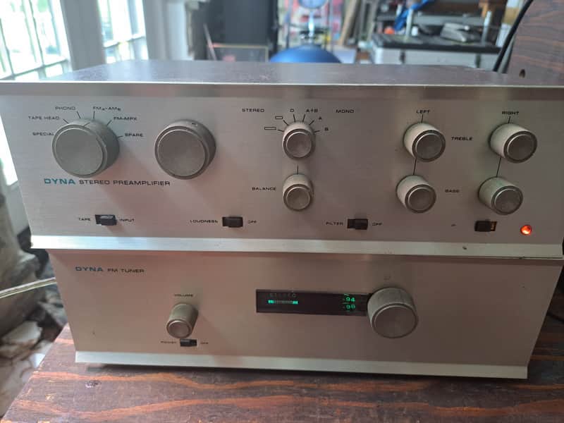 Dynaco Pas 3 tube preamp w/ Fm3 tuner 1960s as is. image 1