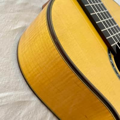 K Yairi KY CYTM (2024) 6156. Masterworks. Classical Parlour, Flamed Maple, Handmade in Japan.Dominic Miller's favourite guitar. image 11