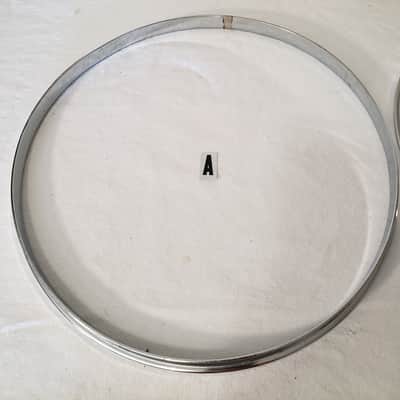 Leedy and Ludwig 12” Chrome Over Brass COB Hoops 1950’s image 2