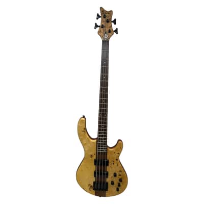 Dean E4SELBRL Edge Select 4-String Burled Poplar Bass - Satin Natural - C-Stock image 2