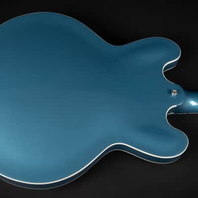 2017 Gibson Memphis Custom ES-335 Block - Pelham Blue | USA Limited Edition Semi-Hollow Burstbucker Humbucker Pickups | CoA OHSC image 11