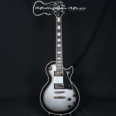 Epiphone - Les Paul Custom - Limited-Edition Electric Guitar - Silver Burst Gloss Finish USED image 1