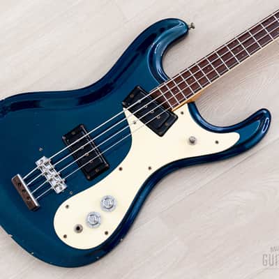 1966 Mosrite Ventures Model Bass Ink Blue 100% Original w/ Case image 1