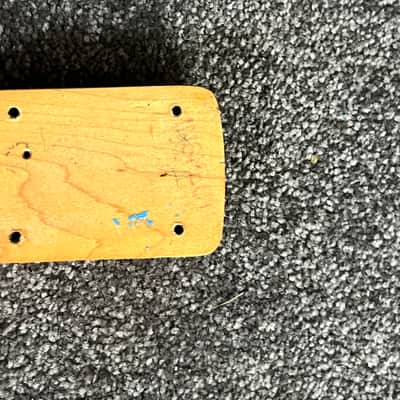 1966 Fender Musicmaster guitar neck flamed maple image 7