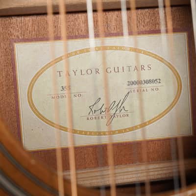 2000 Taylor 355 12-String Jumbo Acoustic Guitar (VIDEO! Fresh Work, Ready) image 19