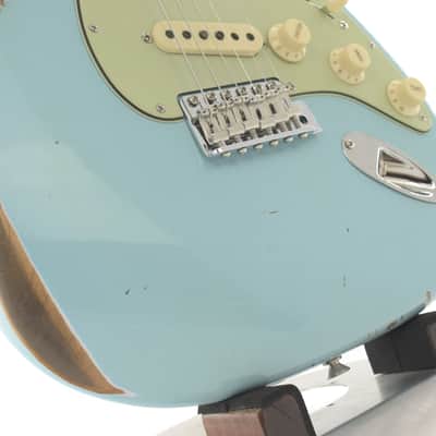 Fender Custom Shop 62 Stratocaster Relic 2024 - Faded Aged Daphne Blue image 7