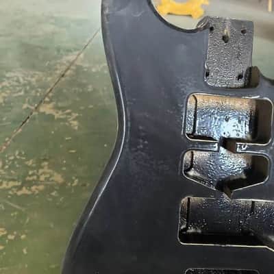 Black Poplar Wood Guitar Strat Style Body DIY Project image 2