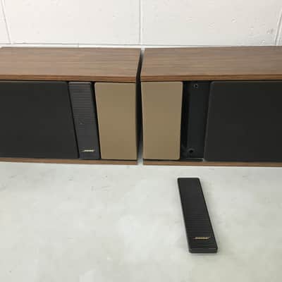 Bose 301 series II 1982 Walnut speakers with original box and styrofoam image 1