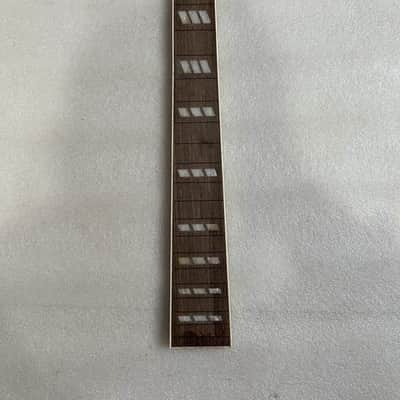 Rosewood Electric Guitar Neck Fingerboard Fretboard, 22 Frets, White Triple Block Inlay image 2