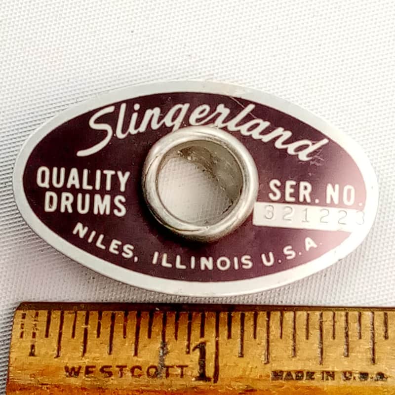 Slingerland Niles ’76#321223 Badge Snare/Bass/Tom Drum +Alum G…