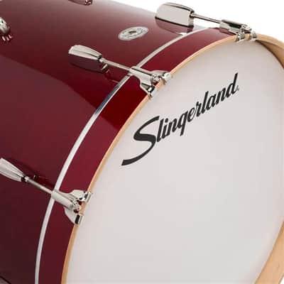 Slingerland Studio King 3pc Drum Set 20/12/14 Royal Crimson image 7