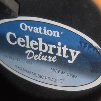 Ovation CC274 Celebrity Deluxe Bass 1993 - 1996 - Sunburst image 8