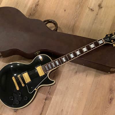 Rare Orville Les Paul Custom (MIJ Orville by Gibson) Black Beauty with factory Gibson Openbook Headstock image 1