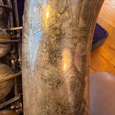 CG Conn 10M Tenor Low Pitch 310690 1944 - Silver plated image 11