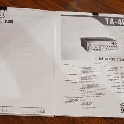 Legendary Sony TA-4650 V-FET Amplifier (Tube-like Sound) - Amazing Condition! image 13