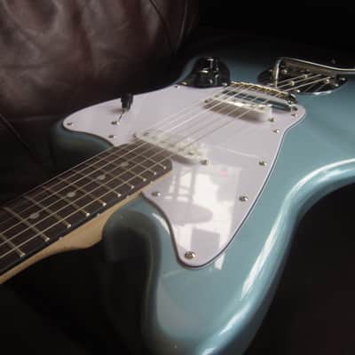 Fender Squier Limited Edition Affinity Series Jaguar Electric Guitar Ice Blue Metallic image 4