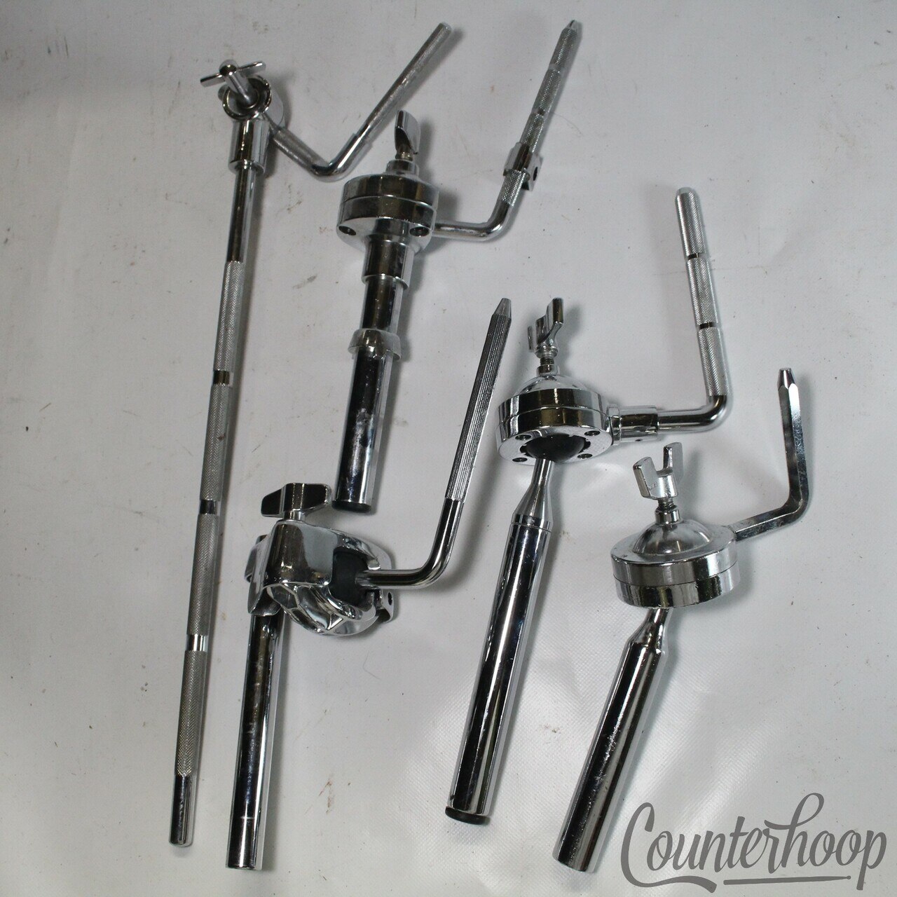 Yamaha/Tama/Gibraltar Tom Drum Mounts L-Arms 3/8"+1 Hex 7/8" 1" Tube Post Chrome — main photograph