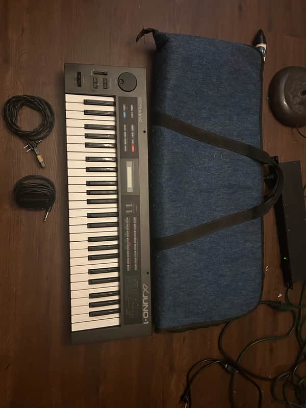 Roland Alpha Juno-1 49-Key Programmable Polyphonic Synthesizer 1985 - 1988 - Black image 1