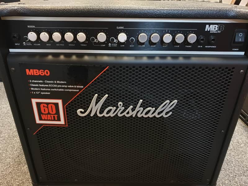 Marshall MB60 1x12 60W Hybrid Bass Combo 2010s Black | Reverb
