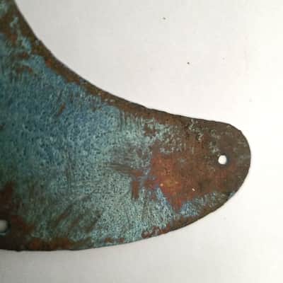 TELECASTER 8 holes pickguard - Steel rust ultra relic blue red color image 5