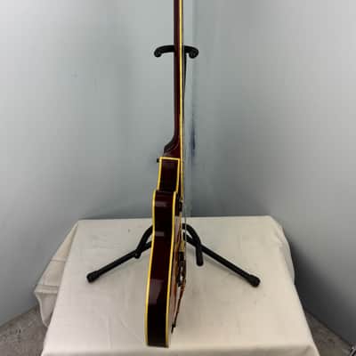 Jay Turser Hollow Body Electric Bass Guitar w/ Hardshell Case – Tobacco Sunburst image 10