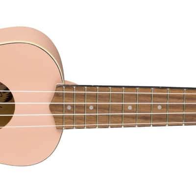 097-1610-556 Fender Venice Soprano Ukulele Shell Pink image 1