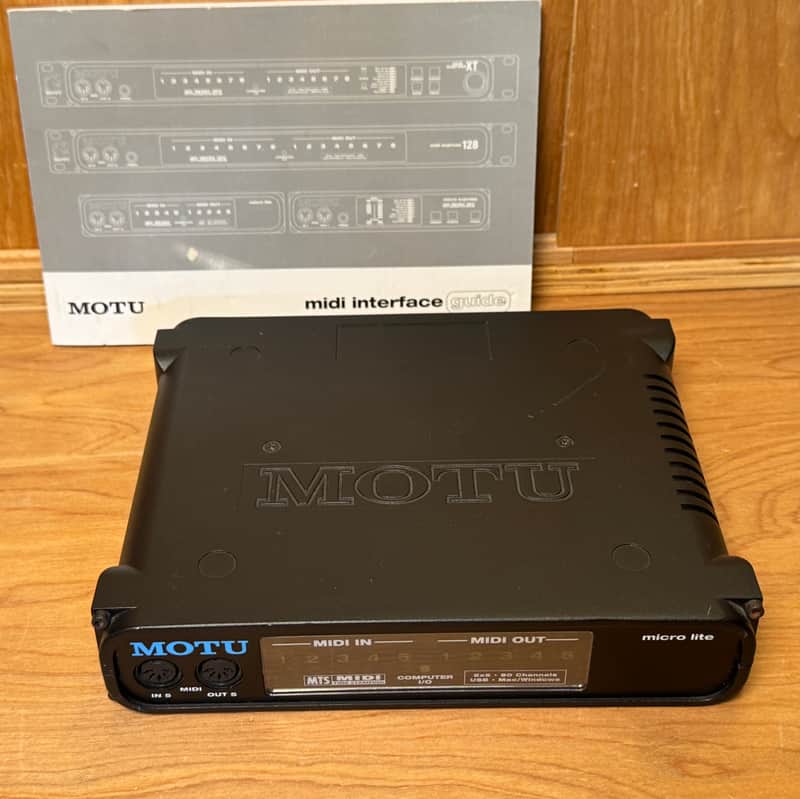MOTU Micro Lite USB MIDI Interface - Black image 1