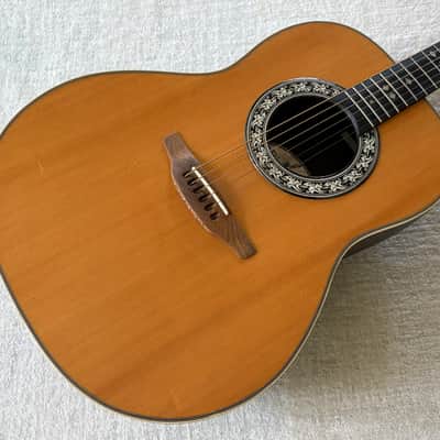 1970’s USA Ovation Balladeer Acoustic Electric Guitar Model 1112 4 + OHSC Case image 8