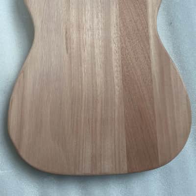 Unfinished Mahogany Guitar Tele Style Body with F Hole image 2