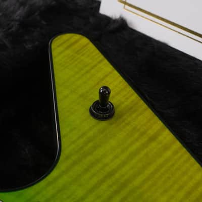 Dean Custom Shop USA ML Flame Top Floyd Firehouse Guitars Exclusive Electric Guitar, Ebony Fingerboard, Trans Slime Fade image 7