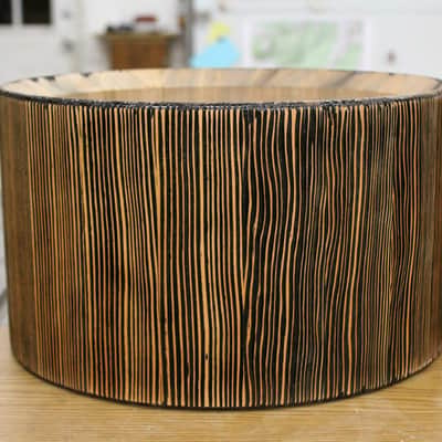 HHG Drums 14x8 Reclaimed Douglas Fir Stave snare drum, Natural Weathered Fir image 9