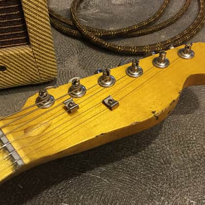 USA Relic Tele Style Electric Guitar Road Worn Blue by Nate's Relic Guitars image 3