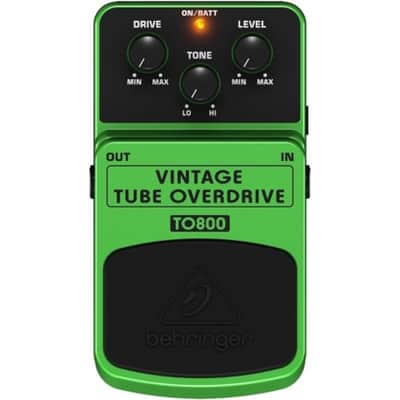 BEHRINGER TO800 VINTAGE TUBE OVERDRIVE PEDALE EFFETTO PER CHITARRA ELETTRICA SIMULAZIONE VALVOLARE image 3