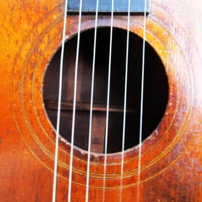 Stella Parlor Guitar, 1900's, Jersey City N.J. Restored, "Bluesmobile", Case image 5