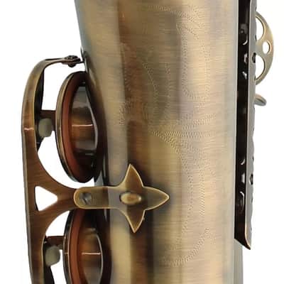 AS-II Alto Saxophone Beginner Kit – Antique Brass Eb E-Flat Sax with Case, Stand & Accessories (Vintage Finish) image 6