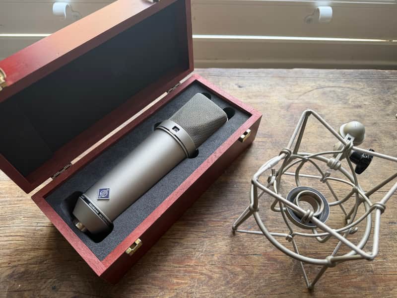 Neumann U87 Ai Microphone and E87 Shock-mount - Nickel image 1