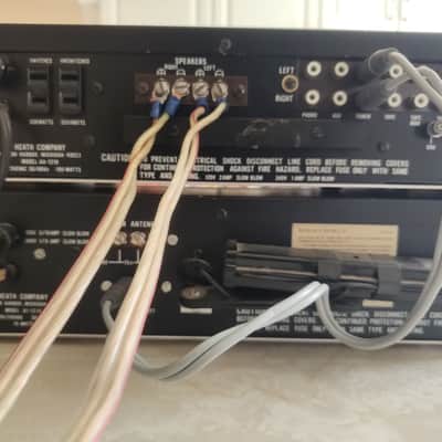 Heathkit AA-1219 amplifier, AJ-1219 Tuner 1977-1981 - Silver and walnut image 5