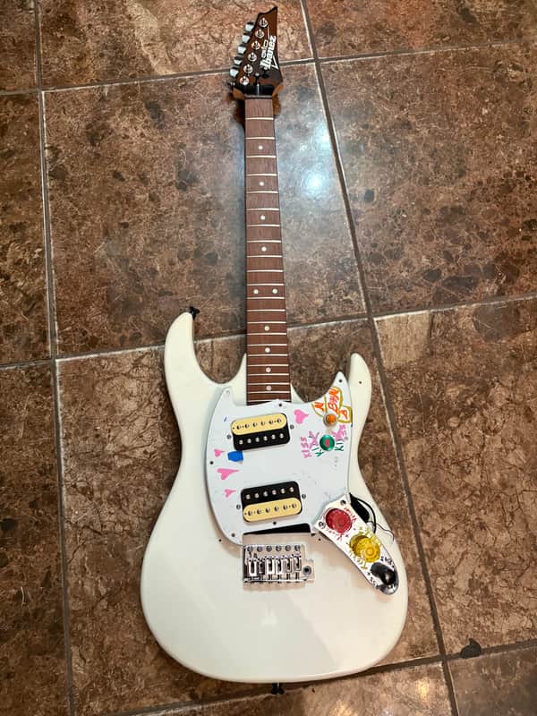 Custom Ibanez GRX20W-WH Body Neck Fishman Fluence Hipshot Tuners Loaded Pickguard image 1