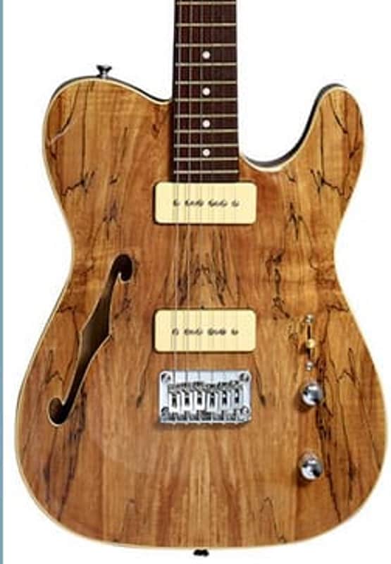 Michael Kelly 59 Thinline Electric Guitar - Spalted Maple Finish