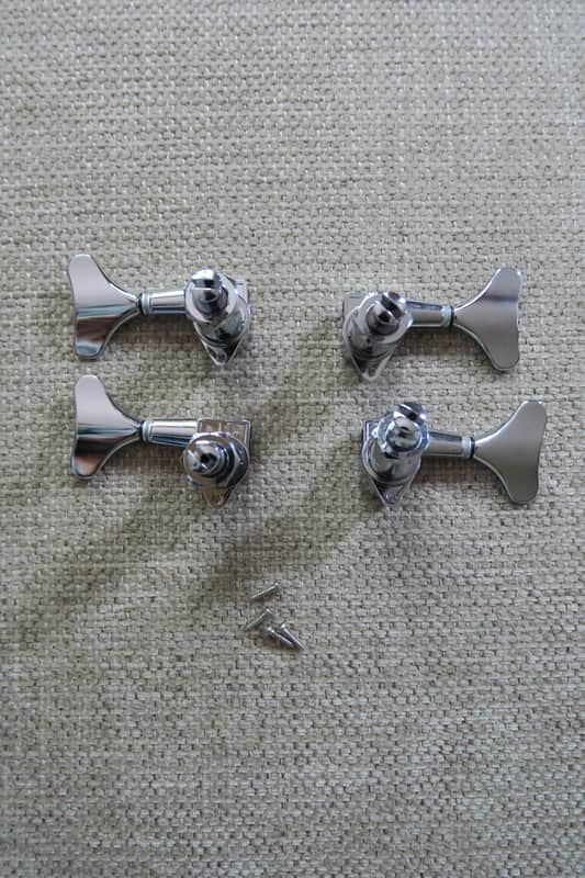 Grover 144C 2L2R Bass Tuners Chrome image 1