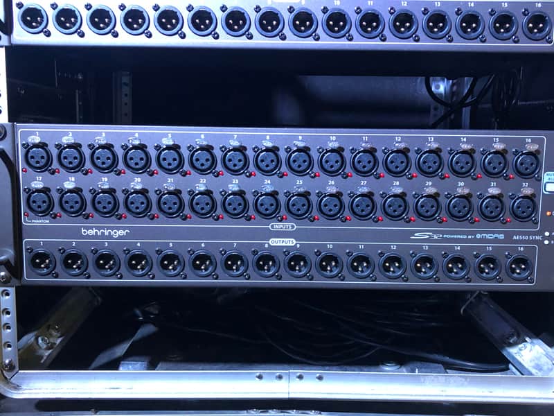 Behringer S32 Digital Snake IO Box 32 Preamps 16 Outputs image 1