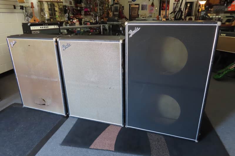 FENDER 1968 3 EMPTY SHOWMAN DUAL SHOWMAN BASSMAN 2-15" CABINENTS ORIGINAL! PICKUP SE MICHIGAN image 1
