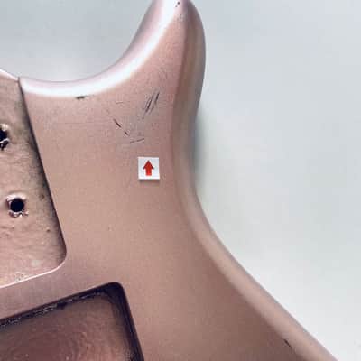 Pink Metallic Finish 5 String Bass Body image 11