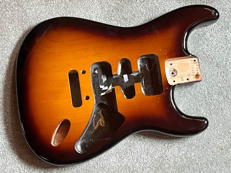 Fender American Professional II Stratocaster guitar body sunburst image 1