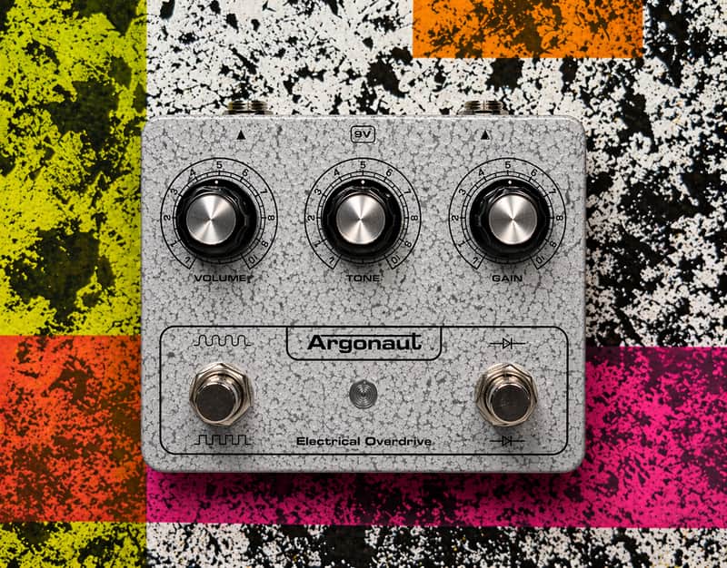 Argonaut Guitar Components Electrical Overdrive - Silver/White Hammertone image 1