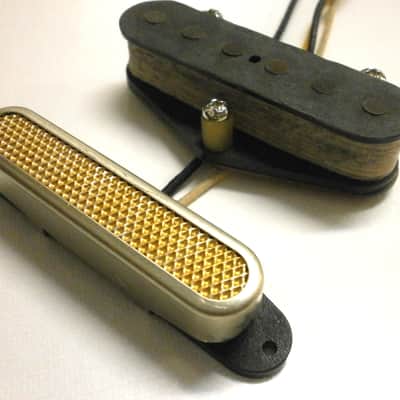 Telecaster Pickups SET Aged Relic FOIL Alnico V A5 Vintage Tele Bridge Neck Fits Fender Squire Q image 2