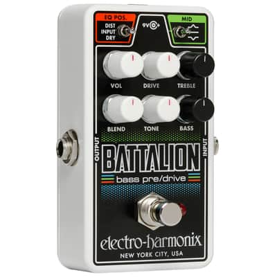 Electro-Harmonix Nano Battalion Bass Preamp Overdrive & Direct Box Effects Pedal image 3
