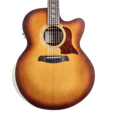Sawtooth Australian Blackwood Jumbo Cutaway 24 Fret Acoustic Electric Guitar w Red Cedar Top image 1